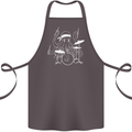 Octoput Drummer Rock Band Drumming Drum Cotton Apron 100% Organic Dark Grey