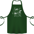 Octoput Drummer Rock Band Drumming Drum Cotton Apron 100% Organic Forest Green