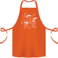 Octoput Drummer Rock Band Drumming Drum Cotton Apron 100% Organic Orange
