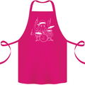 Octoput Drummer Rock Band Drumming Drum Cotton Apron 100% Organic Pink