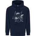 Octoput Drummer Rock Band Drumming Drum Mens 80% Cotton Hoodie Navy Blue