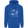 Octoput Drummer Rock Band Drumming Drum Mens 80% Cotton Hoodie Royal Blue