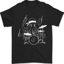 Octoput Drummer Rock Band Drumming Drum Mens T-Shirt 100% Cotton Black