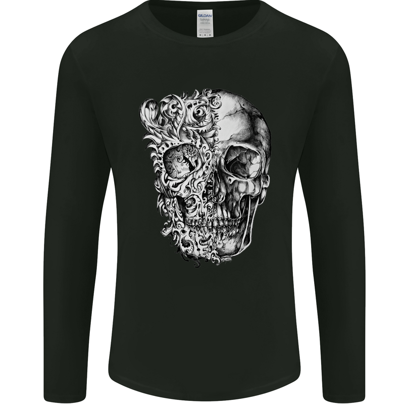 Odd Skull Mens Long Sleeve T-Shirt Black