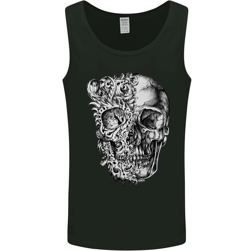 Odd Skull Mens Vest Tank Top Black