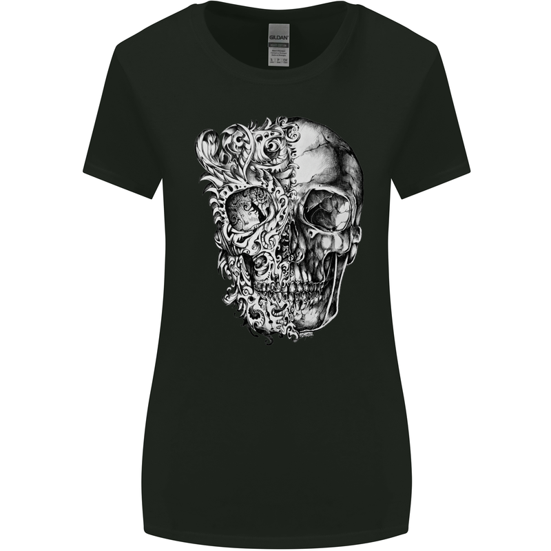 Odd Skull Womens Wider Cut T-Shirt Black