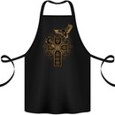 Odin Celtic Raven Viking Thor Ragnar Norse Cotton Apron 100% Organic Black