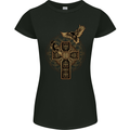 Odin Celtic Raven Viking Thor Ragnar Norse Womens Petite Cut T-Shirt Black