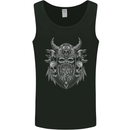 Odin Norse God With Skulls and Crows Viking Mens Vest Tank Top Black