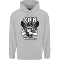 Odin Valhalla Viking Warrior Mens 80% Cotton Hoodie Sports Grey