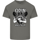 Odin Valhalla Viking Warrior Mens Cotton T-Shirt Tee Top Charcoal