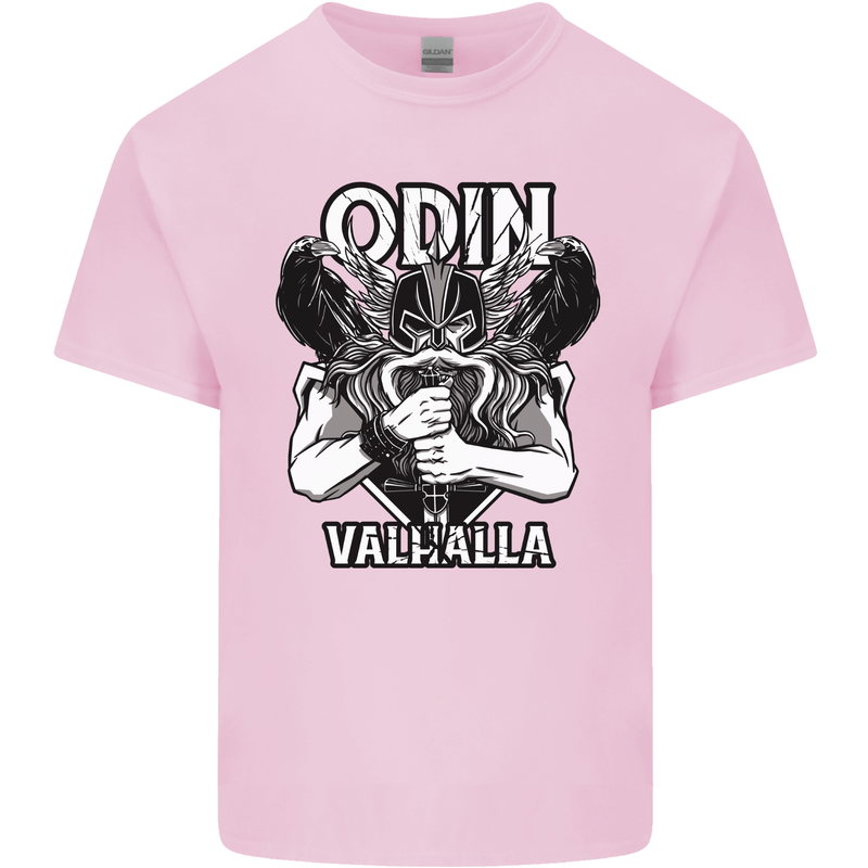 Odin Valhalla Viking Warrior Mens Cotton T-Shirt Tee Top Light Pink