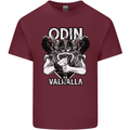 Odin Valhalla Viking Warrior Mens Cotton T-Shirt Tee Top Maroon
