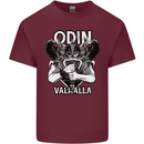 Odin Valhalla Viking Warrior Mens Cotton T-Shirt Tee Top Maroon