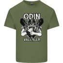 Odin Valhalla Viking Warrior Mens Cotton T-Shirt Tee Top Military Green