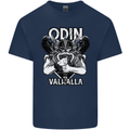 Odin Valhalla Viking Warrior Mens Cotton T-Shirt Tee Top Navy Blue