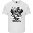 Odin Valhalla Viking Warrior Mens Cotton T-Shirt Tee Top White