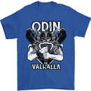 Odin Valhalla Viking Warrior Mens T-Shirt 100% Cotton Royal Blue