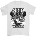 Odin Valhalla Viking Warrior Mens T-Shirt 100% Cotton White