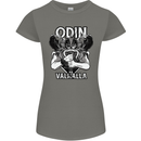 Odin Valhalla Viking Warrior Womens Petite Cut T-Shirt Charcoal