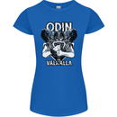 Odin Valhalla Viking Warrior Womens Petite Cut T-Shirt Royal Blue