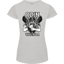 Odin Valhalla Viking Warrior Womens Petite Cut T-Shirt Sports Grey