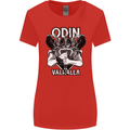 Odin Valhalla Viking Warrior Womens Wider Cut T-Shirt Red