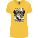 Odin Valhalla Viking Warrior Womens Wider Cut T-Shirt Yellow
