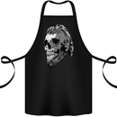 Odin Viking Skull Skull Cotton Apron 100% Organic Black