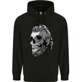Odin Viking Skull Skull Mens 80% Cotton Hoodie Black