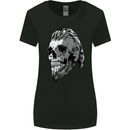 Odin Viking Skull Skull Womens Wider Cut T-Shirt Black