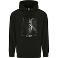 Odin With Valknut Symbol Viking Norse Warrior Mens 80% Cotton Hoodie Black