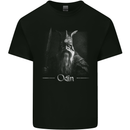 Odin With Valknut Symbol Viking Norse Warrior Mens Cotton T-Shirt Tee Top Black