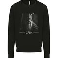 Odin With Valknut Symbol Viking Norse Warrior Mens Sweatshirt Jumper Black