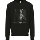 Odin With Valknut Symbol Viking Norse Warrior Mens Sweatshirt Jumper Black
