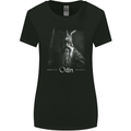 Odin With Valknut Symbol Viking Norse Warrior Womens Wider Cut T-Shirt Black