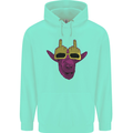 Offensive Goat With Finger Flip Glasses Childrens Kids Hoodie Peppermint