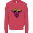 Offensive Goat With Finger Flip Glasses Kids Sweatshirt Jumper Heliconia