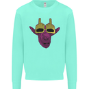 Offensive Goat With Finger Flip Glasses Kids Sweatshirt Jumper Peppermint