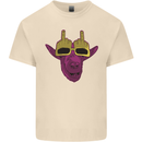 Offensive Goat With Finger Flip Glasses Mens Cotton T-Shirt Tee Top Natural