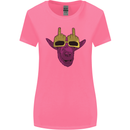 Offensive Goat With Finger Flip Glasses Womens Wider Cut T-Shirt Azalea