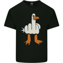 Offensive Pigeon Finger Flip Funny Kids T-Shirt Childrens Black