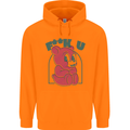 Offensive Teddy Bear F#uck You Funny Childrens Kids Hoodie Orange