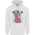 Offensive Teddy Bear F#uck You Funny Childrens Kids Hoodie White
