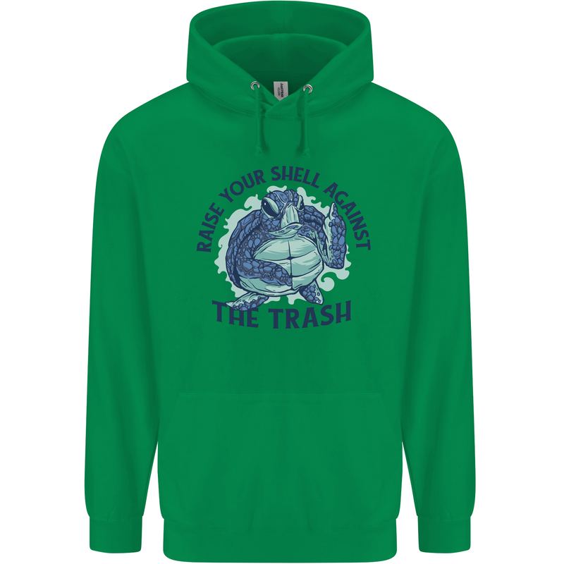 Offensive Turtle Climate Change Environment Childrens Kids Hoodie Irish Green