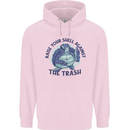 Offensive Turtle Climate Change Environment Childrens Kids Hoodie Light Pink