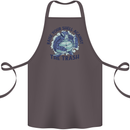 Offensive Turtle Climate Change Environment Cotton Apron 100% Organic Dark Grey
