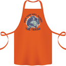 Offensive Turtle Climate Change Environment Cotton Apron 100% Organic Orange