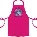 Offensive Turtle Climate Change Environment Cotton Apron 100% Organic Pink