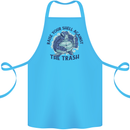 Offensive Turtle Climate Change Environment Cotton Apron 100% Organic Turquoise